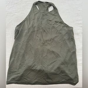 Olive green Lululemon tank top, size 12